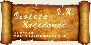 Violeta Macedonac vizit kartica